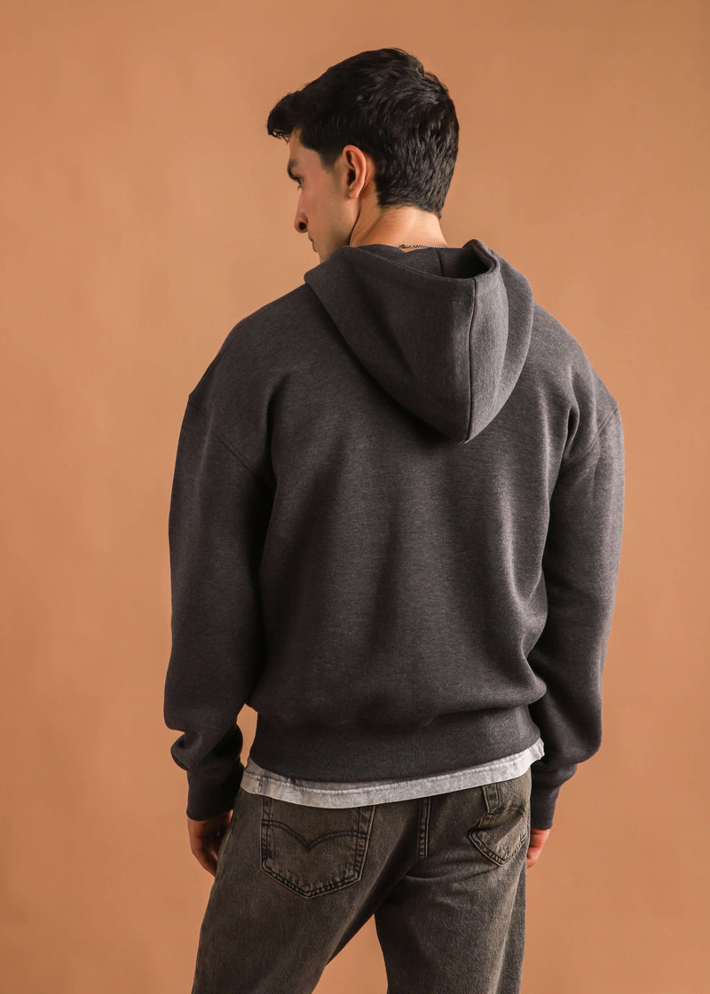 BOXY FIT ZIP-UP HOODIE