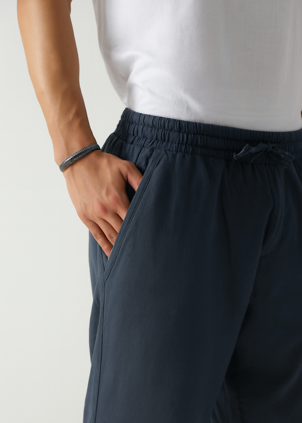 Cotton Linen Relaxed Fit Trouser