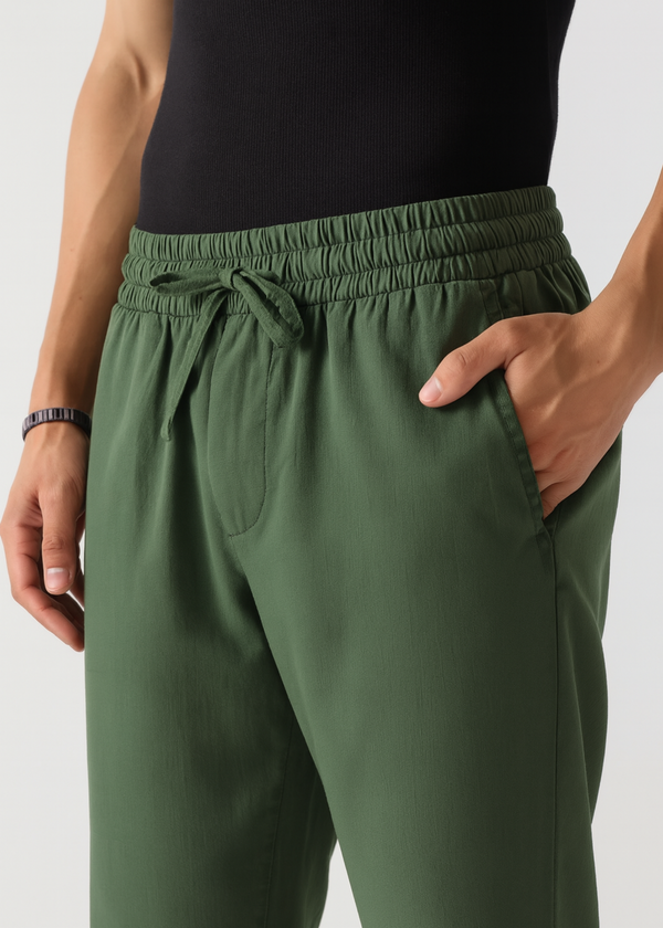 Cotton Linen Relaxed Fit Trouser