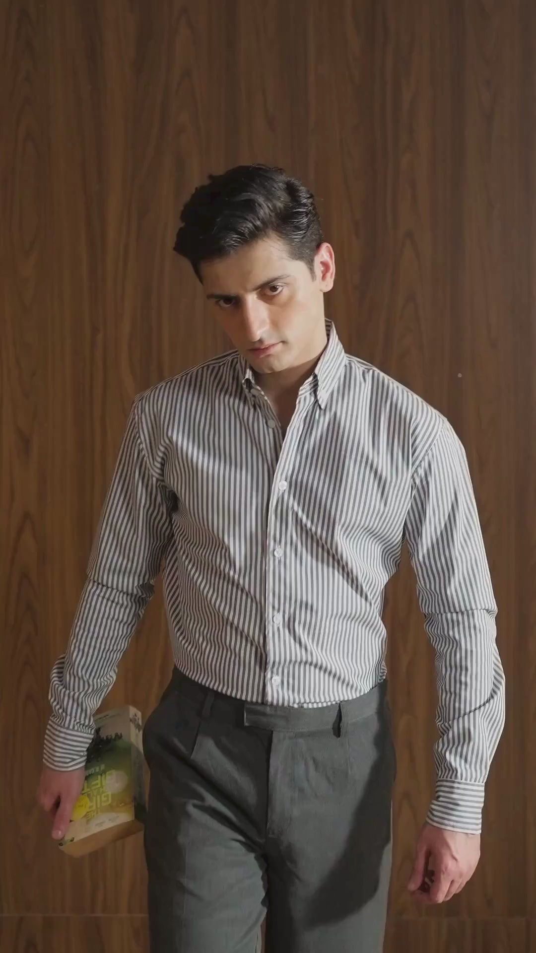 Structured slim-fit shirt