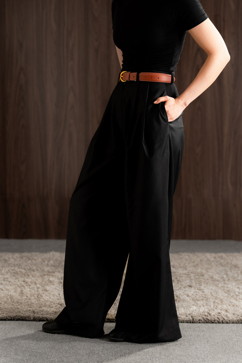 Relax- wide leg tailored pants