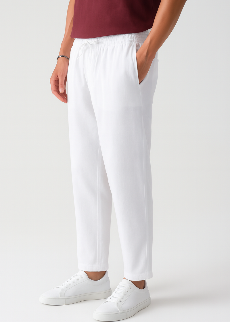 Cotton Linen Relaxed Fit Trouser